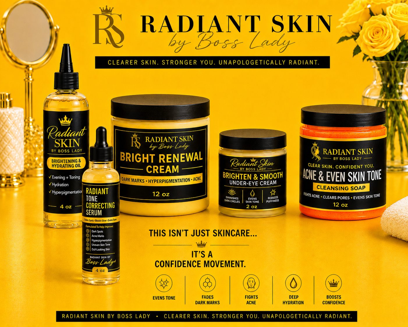 Radiant Skin by Boss Lady – Ultimate Glow Jumbo Collection