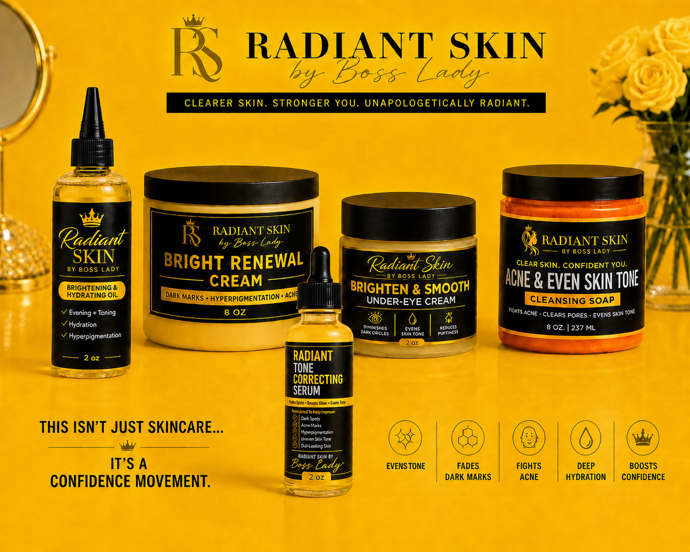Radiant Skin by Boss Lady – The Glow Confidence Collection