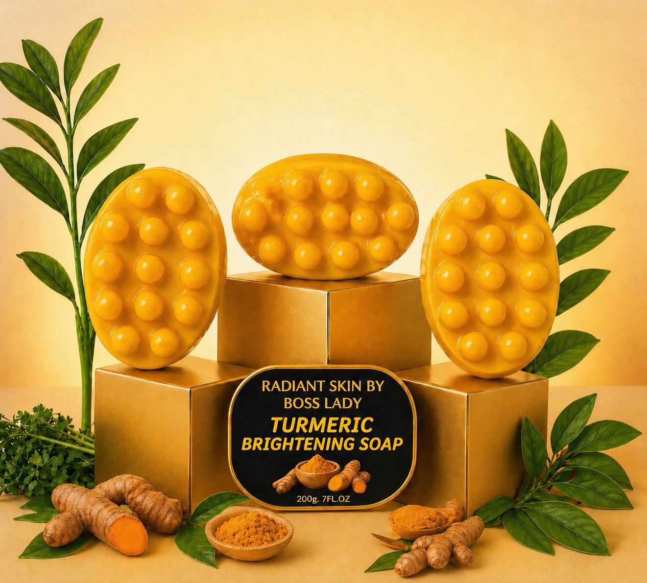 3 Turmeric Brightening Soap