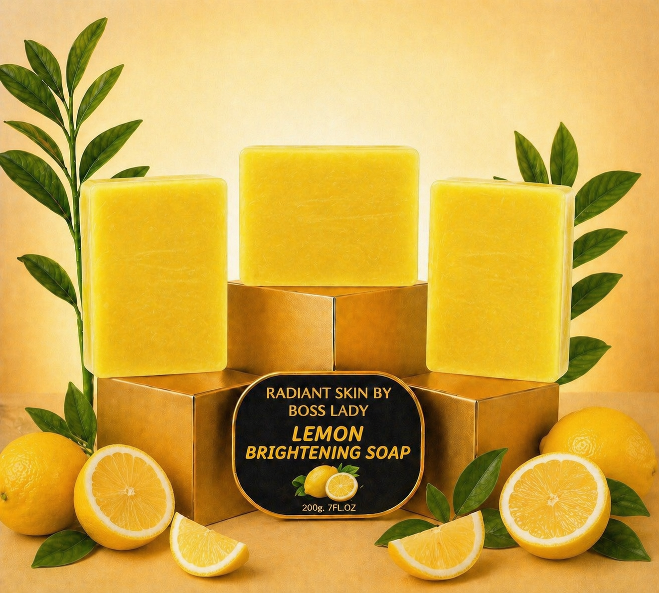 3 Radiant Skin Lemon Brigthening Soap 🍋