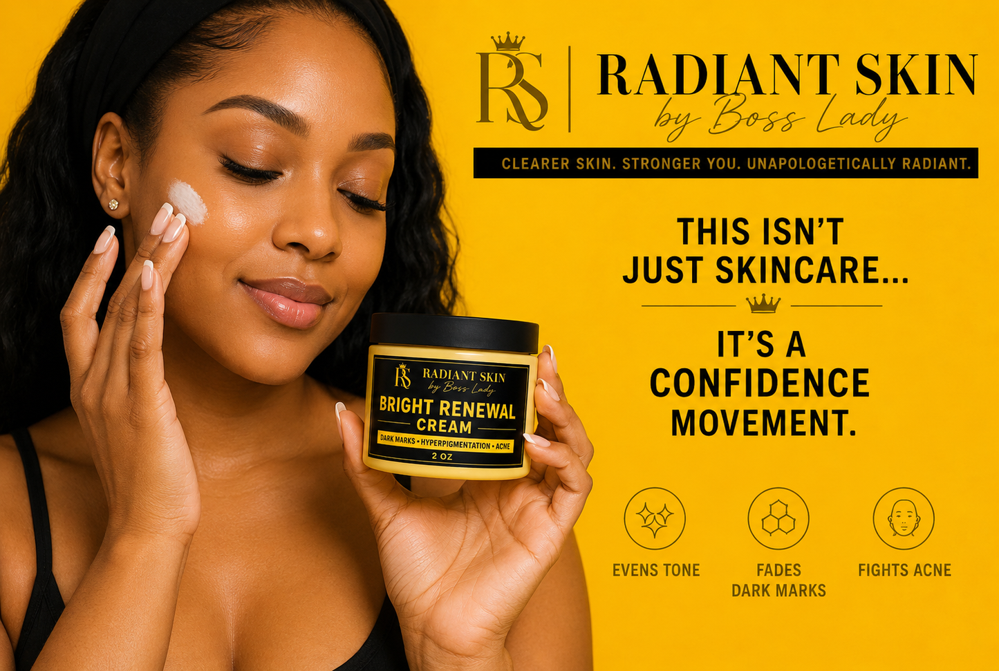 Try Me Out! Radiant Skin Bright Renewal Cream – Face & Body (2 OZ)